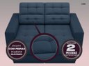 Ver imagem 5 de Sofá Jobim 1,70m Assento Retrátil e Reclinável Velosuede - NETSOFAS