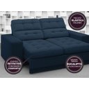 Ver mais imagens de Sofá Jobim 1,70m Assento Retrátil e Reclinável Velosuede - NETSOFAS