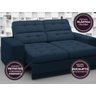 Sofá Jobim 1,70m Assento Retrátil e Reclinável Velosuede - NETSOFAS - 8