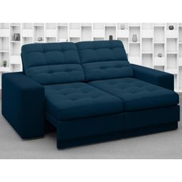 Sofá Jobim 1,70m Assento Retrátil e Reclinável Velosuede - NETSOFAS - 1