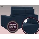 Ver imagem 6 de Sofá Jobim 1,70m Assento Retrátil e Reclinável Velosuede - NETSOFAS