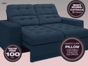 Ver imagem 3 de Sofá Jobim 1,70m Assento Retrátil e Reclinável Velosuede - NETSOFAS
