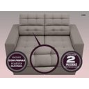 Ver imagem 5 de Sofá Jobim 1,70m Assento Retrátil e Reclinável Velosuede - NETSOFAS