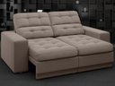Ver imagem 1 de Sofá Jobim 1,70m Assento Retrátil e Reclinável Velosuede - NETSOFAS