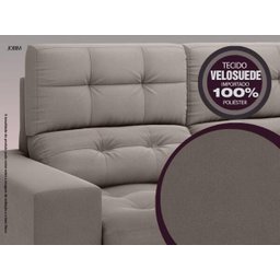 Sofá Jobim 1,70m Assento Retrátil e Reclinável Velosuede - NETSOFAS - 6