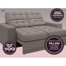 Sofá Jobim 1,70m Assento Retrátil e Reclinável Velosuede - NETSOFAS - 3