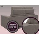 Ver imagem 6 de Sofá Jobim 1,70m Assento Retrátil e Reclinável Velosuede - NETSOFAS