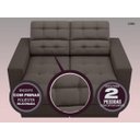 Ver imagem 5 de Sofá Jobim 1,70m Assento Retrátil e Reclinável Velosuede - NETSOFAS