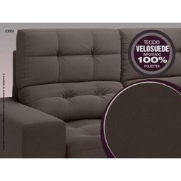 Sofá Jobim 1,70m Assento Retrátil e Reclinável Velosuede - NETSOFAS - 6