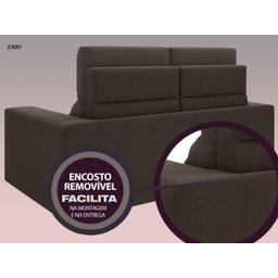 Sofá Jobim 1,70m Assento Retrátil e Reclinável Velosuede - NETSOFAS - 5