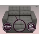 Ver imagem 5 de Sofá Jobim 1,70m Assento Retrátil e Reclinável Velosuede - NETSOFAS