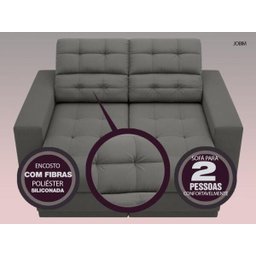 Sofá Jobim 1,70m Assento Retrátil e Reclinável Velosuede - NETSOFAS - 4