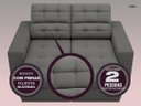 Ver imagem 5 de Sofá Jobim 1,70m Assento Retrátil e Reclinável Velosuede - NETSOFAS