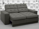 Ver imagem 1 de Sofá Jobim 1,70m Assento Retrátil e Reclinável Velosuede - NETSOFAS
