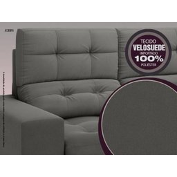Sofá Jobim 1,70m Assento Retrátil e Reclinável Velosuede - NETSOFAS - 6