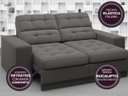 Ver mais imagens de Sofá Jobim 1,70m Assento Retrátil e Reclinável Velosuede - NETSOFAS