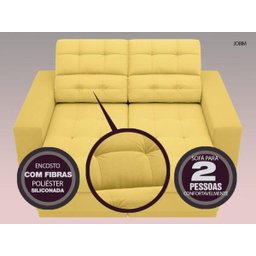 Sofá Jobim 1,70m Assento Retrátil e Reclinável Velosuede - NETSOFAS - 4
