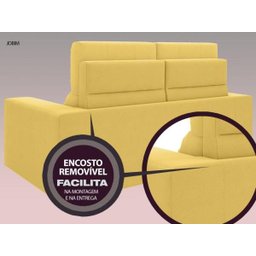 Sofá Jobim 1,70m Assento Retrátil e Reclinável Velosuede - NETSOFAS - 5