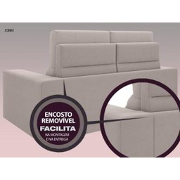 Sofá Jobim 1,70m Assento Retrátil e Reclinável Velosuede - NETSOFAS - 5