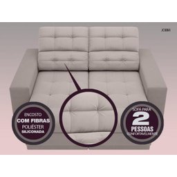 Sofá Jobim 1,70m Assento Retrátil e Reclinável Velosuede - NETSOFAS - 4