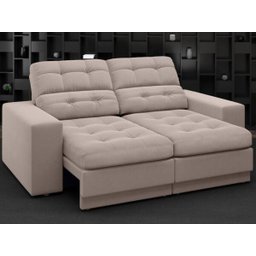 Sofá Jobim 1,70m Assento Retrátil e Reclinável Velosuede - NETSOFAS - 1