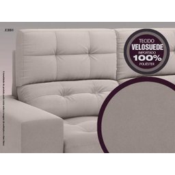 Sofá Jobim 1,70m Assento Retrátil e Reclinável Velosuede - NETSOFAS - 6