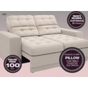 Ver imagem 3 de Sofá Jobim 1,70m Assento Retrátil e Reclinável Velosuede - NETSOFAS