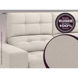 Sofá Jobim 1,70m Assento Retrátil e Reclinável Velosuede - NETSOFAS - 6