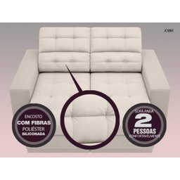 Sofá Jobim 1,70m Assento Retrátil e Reclinável Velosuede - NETSOFAS - 4