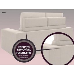 Sofá Jobim 1,70m Assento Retrátil e Reclinável Velosuede - NETSOFAS - 5
