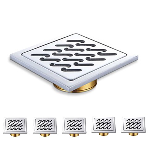Ralo Inox Kit 5 Uni 10x10 Banheiro Lavabo Anti Odor Anti Inseto Jardim Quintal Duravel Resistente Se