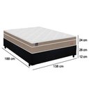 Ver imagem 3 de Cama Box Casal Suede + Colchão Lis Molas Ensacadas Superpocket Plumatex 138cm – Suporta até 120 Kg P