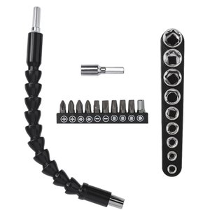 3 Kits Eixo Extensor Flexível Universal Bits Soquetes Goal Tools para Furadeira e Parafusadeira