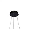 Pendente Led Anéis Atom 36w 3000k Metal 63cm Preto Bella HM019B - 5