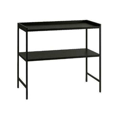 Aparador Industrial para Lavanderia com 2 Prateleiras Londres - Jm3 Móveis:preto/preto
