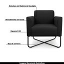 Ver imagem 7 de Kit 2 Poltronas Isabella Base X Suede Preto