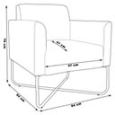 Ver mais imagens de Kit 2 Poltronas Isabella Base X Suede Preto