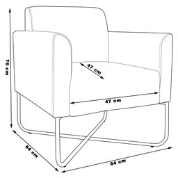 Kit 2 Poltronas Isabella Base X Suede Preto - 8