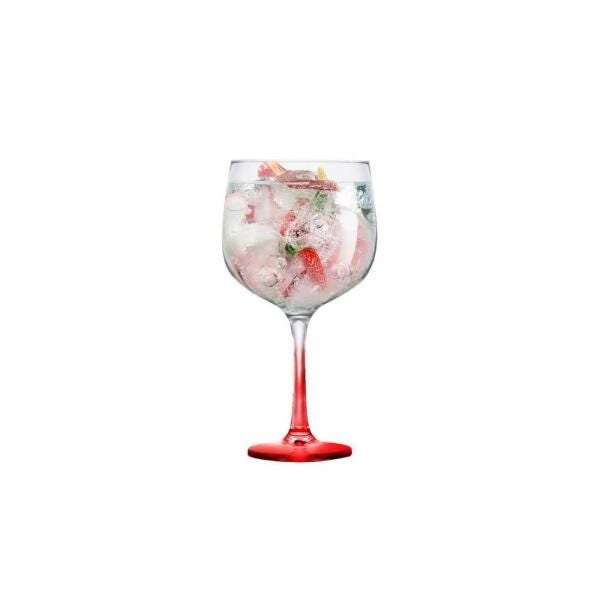 Conjunto Com 2 Taças 705Ml Gin E Tônica Vermelha Ruvolo