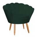 Ver imagem 1 de Poltrona Decorativa para Sala de Estar Charm Suede Verde - Montanaris Decor MD MONTANARIS DECOR