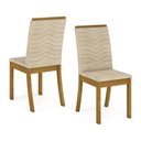 Ver imagem 5 de Conjunto Sala de Jantar Tampo MDF Canto Reto 120 Cm 04 Cadeiras Dulce Henn