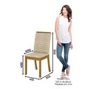 Ver imagem 2 de Conjunto Sala de Jantar Tampo MDF Canto Reto 120 Cm 04 Cadeiras Dulce Henn