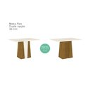 Ver imagem 7 de Conjunto Sala de Jantar Tampo MDF Canto Reto 120 Cm 04 Cadeiras Dulce Henn