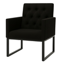 Ver imagem 6 de Kit 2 Poltronas Decorativas Reforçada Recepção Base Ferro Preto