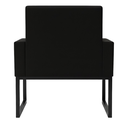 Ver imagem 5 de Kit 2 Poltronas Decorativas Reforçada Recepção Base Ferro Preto
