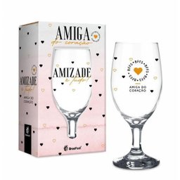 Taça Windsor 330Ml - Amiga Do Coração Amizade Presente - 1