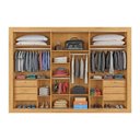 Ver imagem 4 de Guarda Roupas 3 Portas de Correr Ripadas e 6 Gavetas York Peroba - Europa