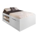 Ver imagem 4 de Cama Casal Box Sapateira Tien Design MDP MDF Branco 144cm Framar