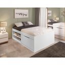 Ver imagem 5 de Cama Casal Box Sapateira Tien Design MDP MDF Branco 144cm Framar