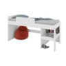 Cama Infantil Elevada com Cabaninha Solteiro Branco Imaginação Art In Móveis - 2